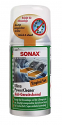 Ароматизаторы, устранители запахов Очищувач антибактеріальний кондиціонера 100 мл SONAX KlimaPowerCleaner AirAid - tropic sun, фото