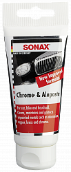 Очистители кузова и хрома Полироль для хрома, алюминия, латуни 75 мл SONAX Chrome+Alupaste, фото