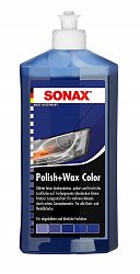 Защита Воск-антицарапин синий 250 мл SONAX ColorWax Blau, фото