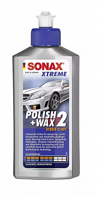 Полироли/антицарапины Полироль-антицарапин с воском #2 250 мл Sonax Xtreme Polish + Wax 2 Hybrid NPT, фото 1, цена