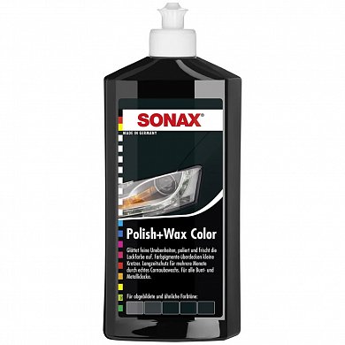 Полироли/антицарапины Воск-антицарапин чёрный 500 мл SONAX ColorWax Schwarz, фото 1, цена