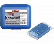 Синяя низкоабразивная глина для очистки лакокрасочных поверхностей и стекла SONAX Clay