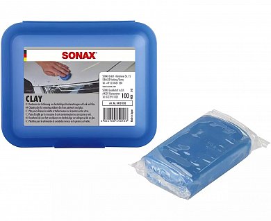 Очистители кузова и хрома Синяя низкоабразивная глина для очистки лакокрасочных поверхностей и стекла SONAX Clay, фото 1, цена