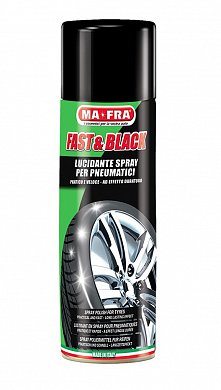 Средства для шин Mafra Fast & Black спрей для чернения и защиты шин, фото 1, цена