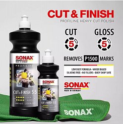Одношаговая полировальная паста SONAX PROFILINE Cut+Finish 5-5 фото 2