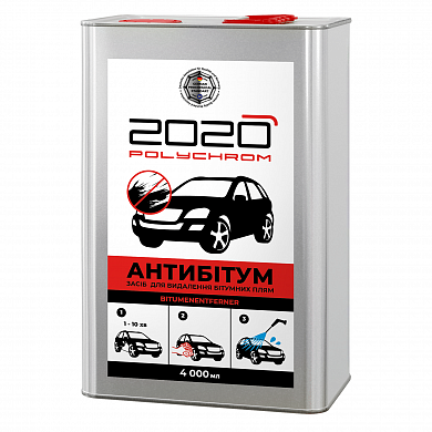 Очистители кузова и хрома POLYCHROM 2020 Средство для удаления битумных загрязнений «ANTIBITUM», 4 л, фото 1, цена