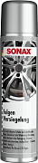 Средства для колесных дисков Защитное покрытие стальных хромированных и легкосплавных дисков 400 мл SONAX Wheel Rim Coating , фото
