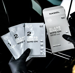 Антидождь в салфетках Nasiol GlasShield Wipe On Nano Rain Repellent фото 2