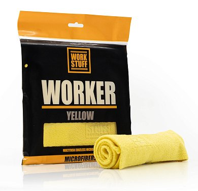 Work Stuff Worker многофункциональная микрофибра 40х40 см, 320 г/м2 желтый, фото 2, цена