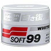  Soft99 White Super Wax твёрдый воск для авто белого цвета, фото