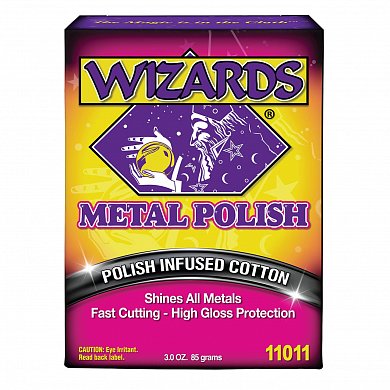 Очистители кузова и хрома Wizards Metal Polish вата для очистки хрома, алюминия и пр, фото 1, цена