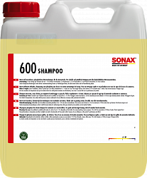 Концентрированный автошампунь с повышенным пенообразованием и смягчителем воды 10 л SONAX Shampoo 