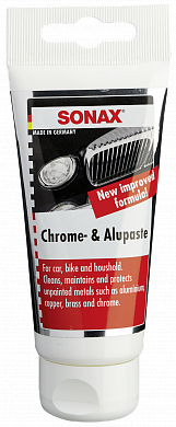 Очистители кузова и хрома Полироль для хрома, алюминия, латуни 75 мл SONAX Chrome+Alupaste, фото 1, цена