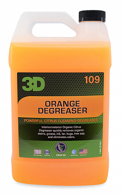 Средства для химчистки салона Мощный цитрусовый пятновыводитель-химчистка 3D Orange Degreaser, фото 1, цена