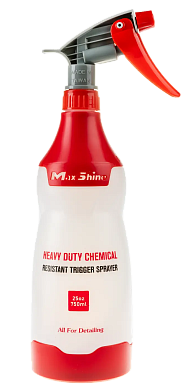 Опрыскиватель MaxShine Heavy Duty Chemical Resistant Trigger Sprayer Red для работы с щелочными и кислотными средствами, фото 1, цена