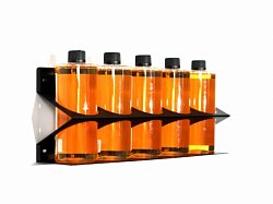 Настенный полка-держатель для литровых бутылок с химией 