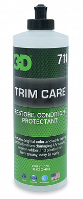 Для наружного пластика и резины Захисно-відновлювальний засіб для пластику 3D Trim Care Protectant, фото 1, цена