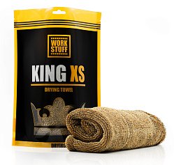 Протирочные материалы, микрофибры Work Stuff King XS двосторонній рушник для сушіння кузова 55х50 см, фото
