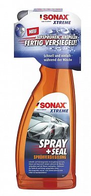 Быстрый блеск/полимеры Водовідштовхувальне покриття для кузова SONAX XTREME Spray + Seal, фото 1, цена