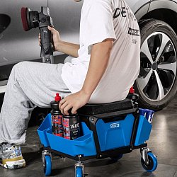 Стул на колёсах SGCB Rolling Mechanics Stool С органайзером и боковыми корзинами фото 2